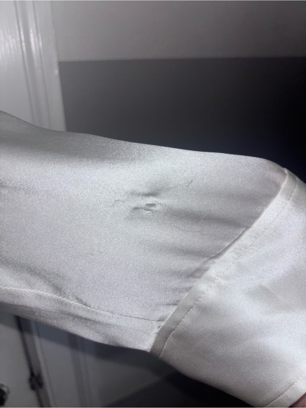 L’Agence 100% Silk Collared Button Down Women’s Shirt Fair Condition See Pics - Picture 8 of 13